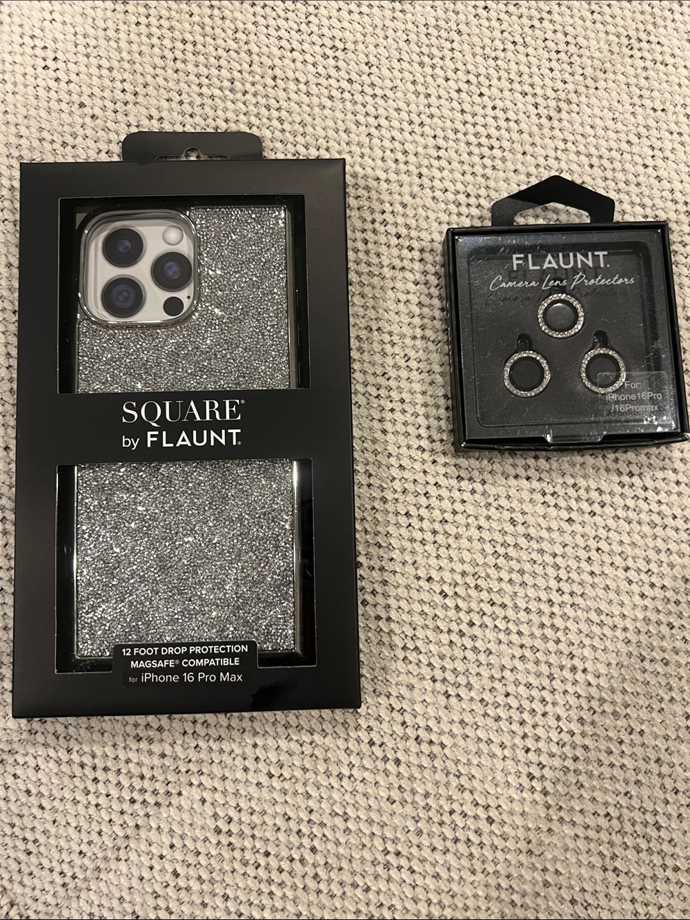 🪩 Meet Me at Midnight | Flaunt Square iPhone 16 Pro Max Case + Lens Protectors 🪩